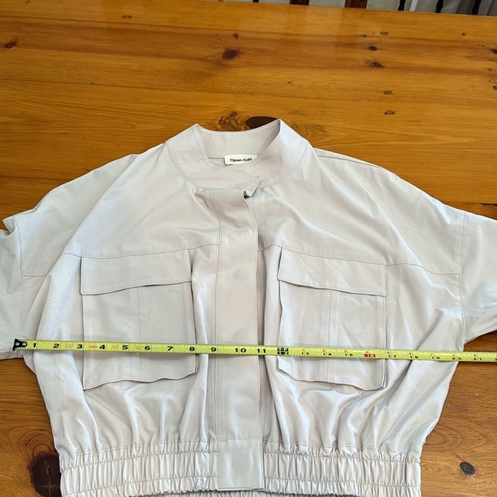 NWT Open Edit Crop Utility Jacket - Picture 10 of 13